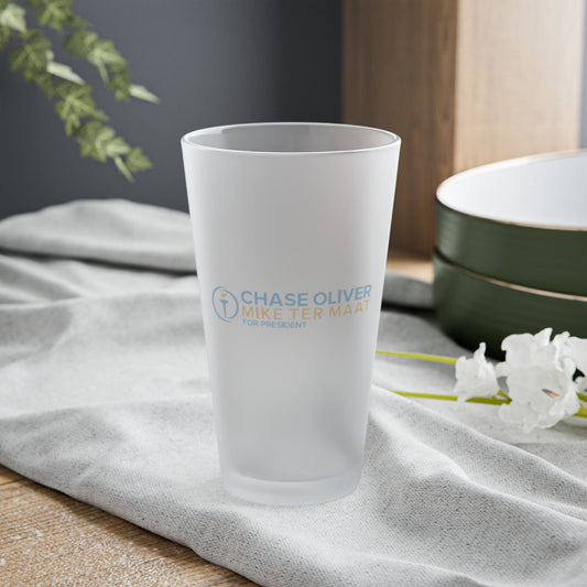 Campaign Frosted Pint Glass, 16oz